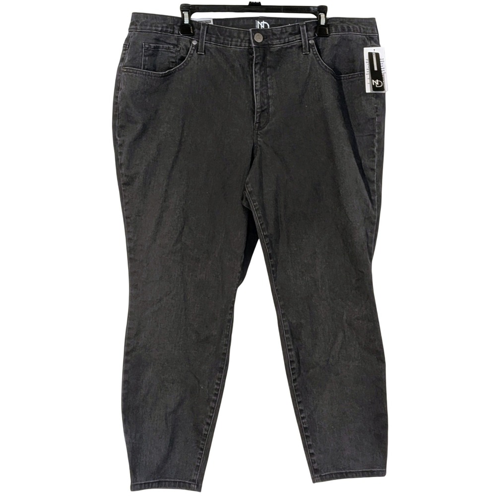New Directions‎ Sleek Sculpt Skinny Ankle Jeans 20W Grey Tummy Control Curvy NWT